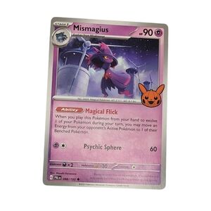 New Trick or Trade Mismagius Pokémon Card